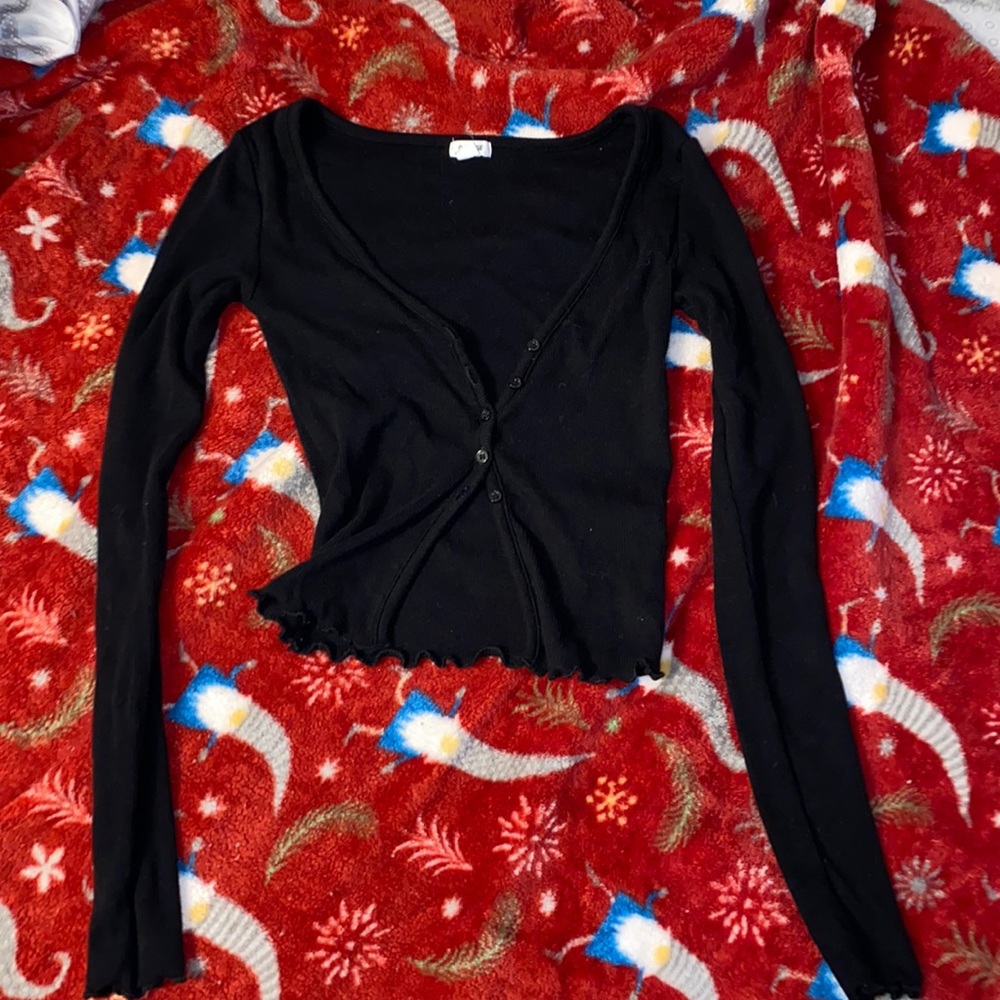Black long sleeve button up
